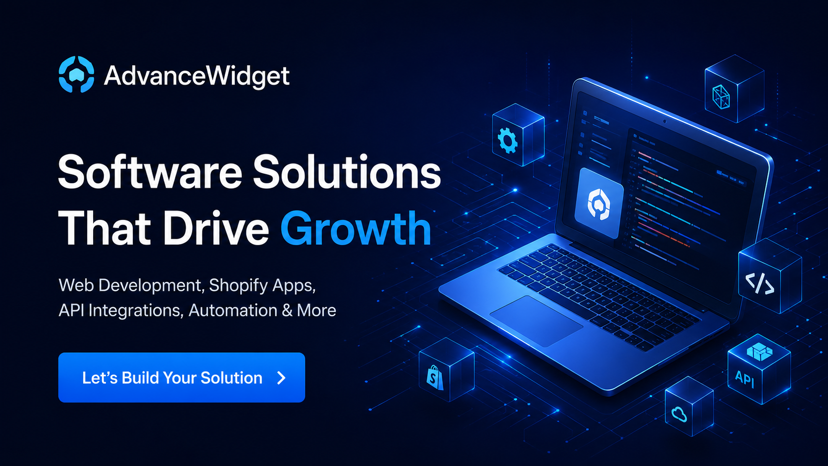 AdvanceWidget software development hero banner